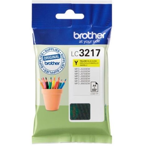 BROTHER Cartouche LC-3217Y - Jaune (1/2)