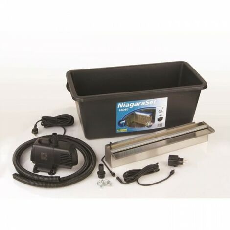 Ubbink Ensemble de cascade Niagara 60 cm LED avec pompe 401379 (1/5)