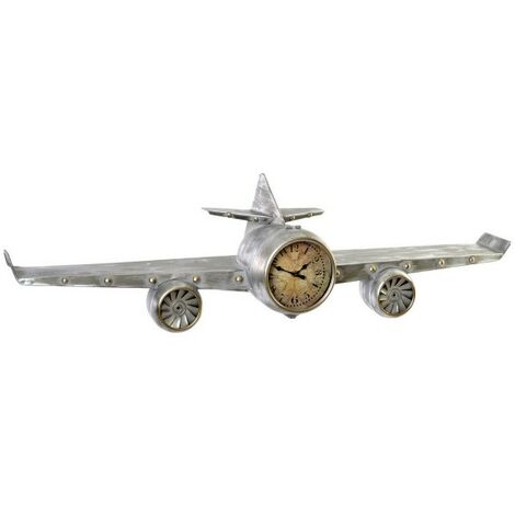 Horloge,Horloge de Table d'avion Vintage en métal 7.5" - Type black