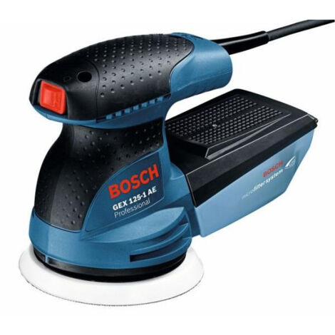 Bosch – Ponceuse excentrique 125mm – Microfiltre intégré pour travail sans poussière – Design compact ergonomique – Pour retouches localisées - GEX 125-1 AE