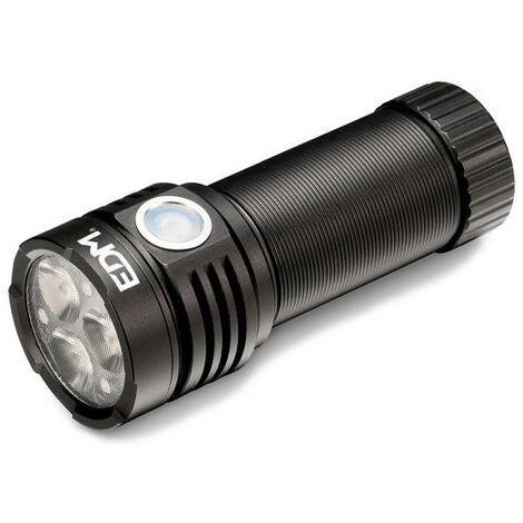 Lampe Torche D'urgence Aluminium – 45cm – LED – Noire
