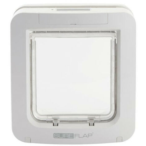 Chatière électronique pour chat et petit chien – Dimensions 178 mm x 170 mm – Mémorisation jusqu'à 32 puces – Programmable pour contrôle d'accès – Sureflap (1/5)