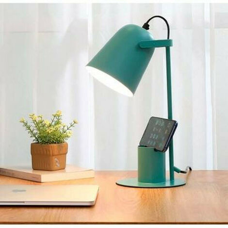 Lampe de Bureau Design en Plastique Vert – Design Télescopique et Orientable