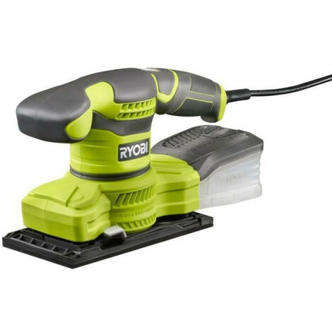 RYOBI - Ponceuse vibrante 1/3 de feuille 200 W - 12 000 osc/min - systeme d'aspiration - collecteur + 20 abrasifs - RSS200-GA20