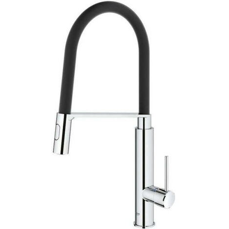 GROHE Mitigeur évier Concetto 31491000 - Bec orientable professionnel - Rotation 360° - Limiteur de température et de débit (1/4)