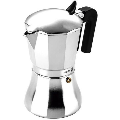Caffettiera Italiana FAGOR Tiramisu In Alluminio - 9 Tazze, Moka Classica