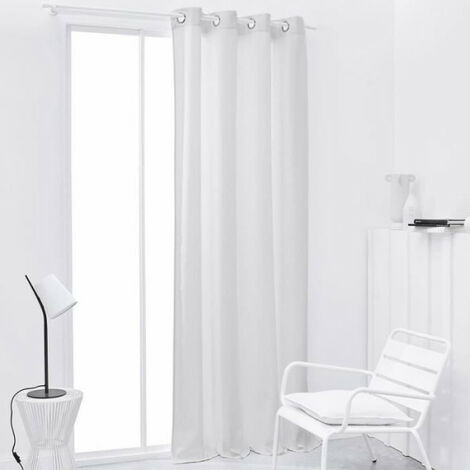 Rideau TODAY isolant a oeillets uni Blanc 140x240 cm (1/2)