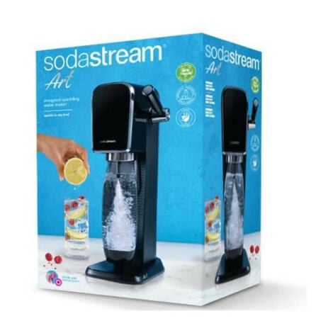 SodaStream ART Machine à Eau Pétillante - Pack 2 Bouteilles 1L