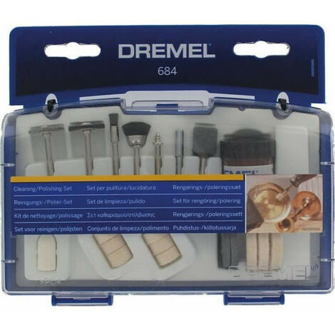Coffret 20 accessoires DREMEL 684 (Coffret de nettoyage et polissage pour Outils multi-usages) (1/4)