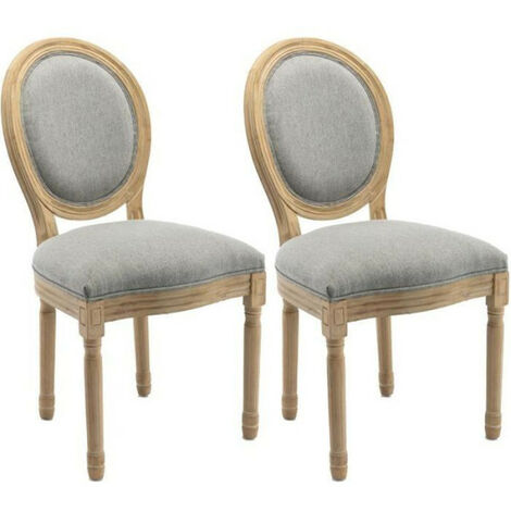 Lot de 2 chaises Louis XVI Black Velours Fuschia 24501blackvfuschia