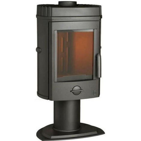 Invicta – Poêle à bois 8 kW – Puissance maximale 12 kW – Longueur bûche 34 cm – Rendement 77 % – Fonte – Fabriqué en France – Label Flamme verte - 12kW-