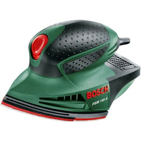 Ponceuse Multi Bosch - PSM 100 A (livrée dans un coffret en plastique avec 3 feuilles abrasives G80, G120 et G160) (1/5)
