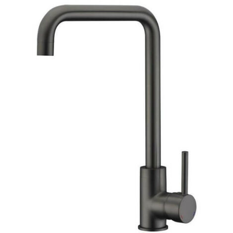 ROUSSEAU Robinet mitigeur de cuisine Kiloo - Sans douchette - Gris graphite (1/2)