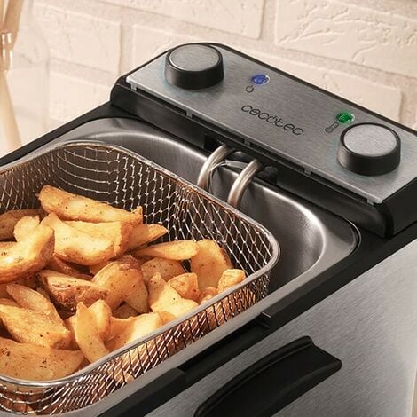 Cecotec Friteuse Électrique à Huile CleanFry Advance 1500 Acier