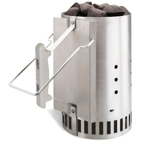 Cheminée d'allumage pour barbecue a charbon - WEBER - Rapidfire - Poids 2,18 kg - Dimensions 32x19x30,5 cm (1/4)