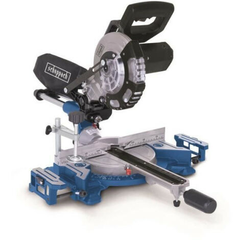Scheppach – Scie à onglet radiale 1400 W – Lame Ø 185 mm pour coupes précises – Largeur de coupe 240 mm – Pour bois dur et teck (1/5)