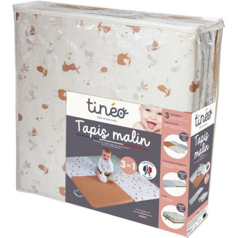 Tapis d'éveil Malin TINEO LITTLE FARMER 3en1 - Tapis évolutif multifonction - 120x120 cm
