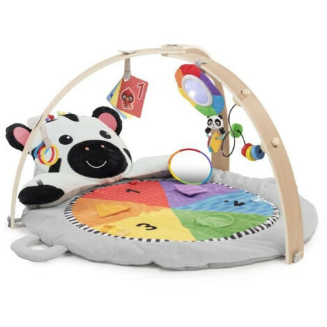 BABY EINSTEIN Tapis d'éveil Ocean Explorers - Zen le Zebre, arche de jeu en bois et jouets multisensoriels (1/5)