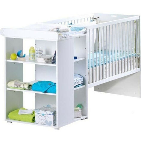 SAUTHON ELOI Lit Combiné 3 en 1 Évolutif 60 x 120 en 90x190 cm - Blanc