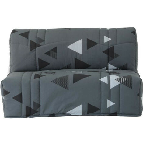 Banquette BZ DREAM - Gris bikini - 2 places - 100% coton - L 145 x P 100 x H 90 cm