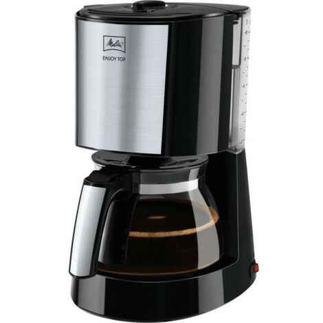 Machine a Cafe - Cafetiere Electrique a café MELITTA - Enjoy Top Glass Noir/Acier brossé 1017-04 (1/5)
