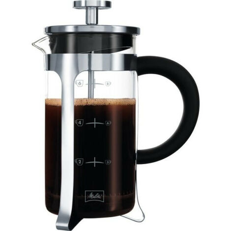 MELITTA Cafetiere a piston Premium en verre et inox 8 tasses (1/2)