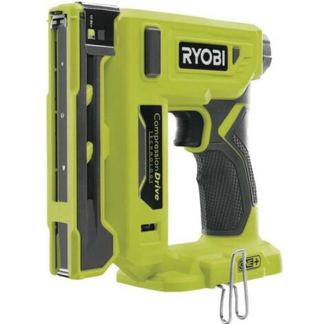 RYOBI - Agrafeuse 18V ONE+ - agrafes dos 9,4 mm, longueur 6,35 mm a 14,3 mm - chargeur 90 agrafes + Agrafes et crochet - R18ST50 (1/4)