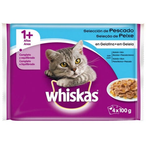 Aliments pour chat Whiskas (4 x 100 g)