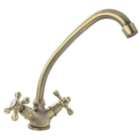 Robinet Mitigeur évier Kludi Multi Bronze - 3 Poignées, Avec Barrière Appareil - 31710