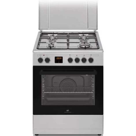 Cuisiniere  gaz CONTINENTAL EDISON CECG60FCS1 - 4 feux - L59,8 x P61 xH83cm- Silver