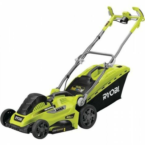 Ryobi – Tondeuse électrique 1800 W – Ø coupe 40 cm – Système de mulching – Double poignée Vertebrae™ – Indicateur de niveau de charge - RLM18E40H