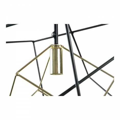 Suspension DKD Home Decor Noir Marron 220 V 50 W (41 x 41 x 39 cm)