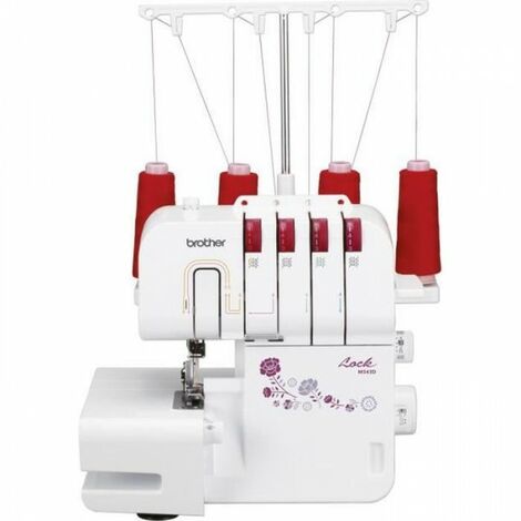 Machine à coudre surjeteuse 2 aiguilles – Bras libre – Enfilage simplifié – Différentiel réglable – Couteau escamotable – Brother - M343D