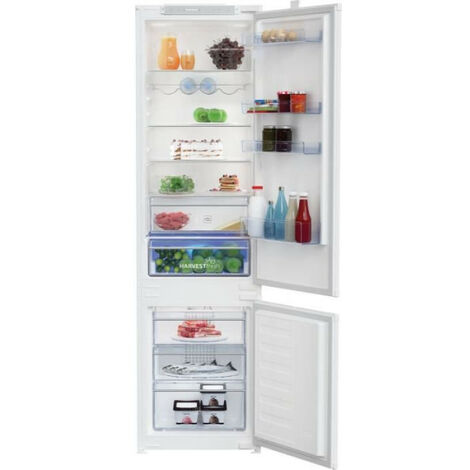 Beko – Réfrigérateur combiné encastrable 289 L – Froid ventilé No Frost – 193x55x54 cm – 5 clayettes et 3 tiroirs de congélation - BCHA306E4SN
