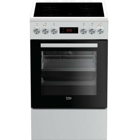 Cuisiniere vitrocéramique - BEKO - FSE57302GWC - 4 feux - 50cm