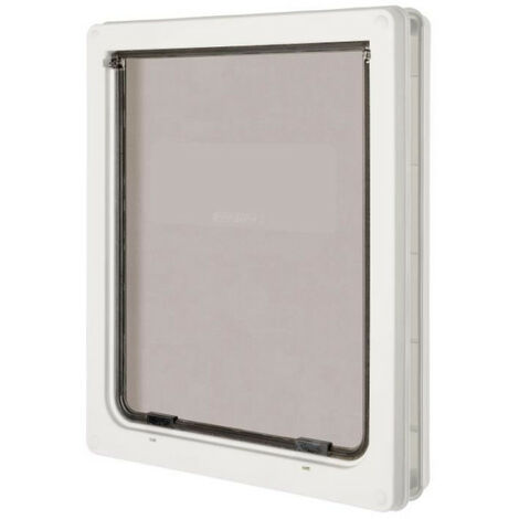 PETMATE Chatiere 2 voies Dog Mate XL - 36x44 cm - Blanc - Pour chien (1/2)