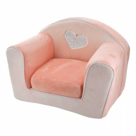 Fauteuil - Chaise - Bebe - Enfant club convertible Lapinou - Rose - 42 x 55 cm (1/2)