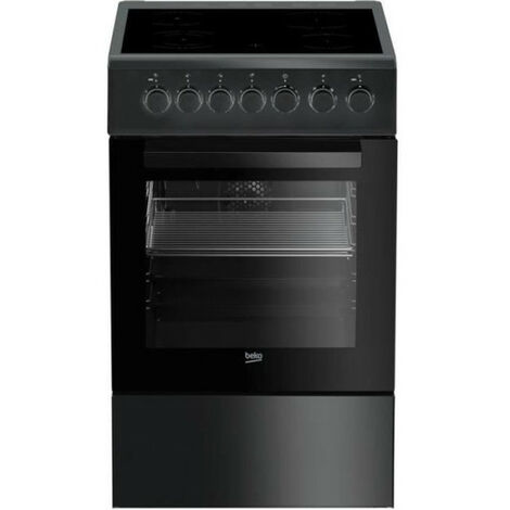 Beko – Cuisinière vitrocéramique 4 foyers – Four à convection 65L avec parois catalytiques – Dimensions 50x60x85 cm – Énergie rapide et efficace - FSS57100GAC