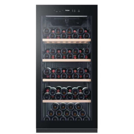 Cave a Vin HAIER HWS116GAE -   de vieillissement - Pose libre - 116 bouteilles H126.5 x L59,5 cm - Noir