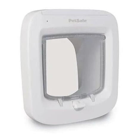PetSafe- Chatiere a puce électronique PPA19-16145, chatiere a piles, verrouillage a 4 Positions - 22 x 23.9 cm Installation Fac