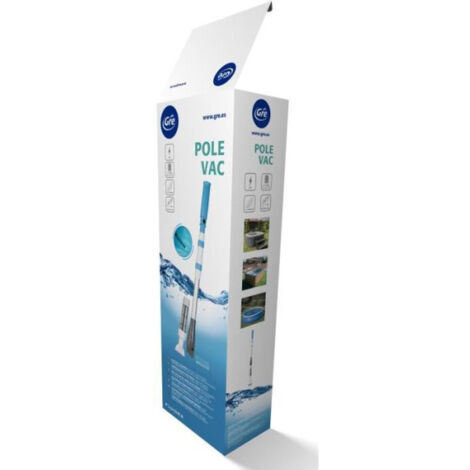 GRE - Nettoyeur aspirateur de fond a batterie pour piscine - Avec manche téléscopique (1/3)