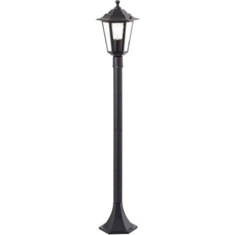 Potelet extérieur - BRILLIANT - CARLEEN - noir - métal/verre - E27 max 60W - IP44 (1/5)