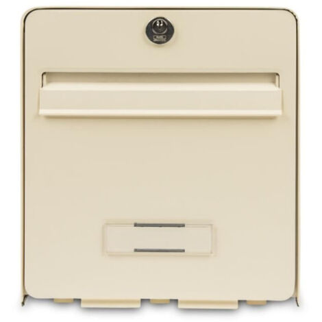 Boîte aux lettres - BURG WACHTER - Favor - Acier galvanisé - 1 porte - Beige (1/2)