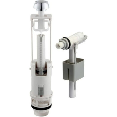 Mécanisme chasse d'eau ajustable ROUSSEAU avec robinet flotteur pour réservoir WC apparent et encastré (1/3)