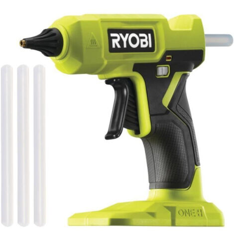 RYOBI - Pistolet a colle 18V ONE+ - chauffe en 3 min - indicateur de chauffe - diam. bâtons 12 mm - Avec 3 de colle - RGLU18-0 (1/5)