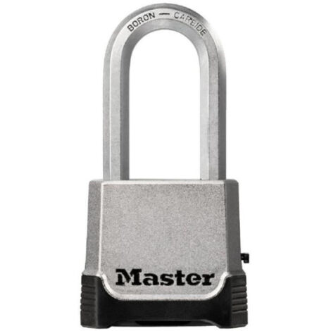Cadenas Haute Sécurité - MASTER LOCK - M176EURDLH - Zinc - Anse XL - Extérieur (1/5)