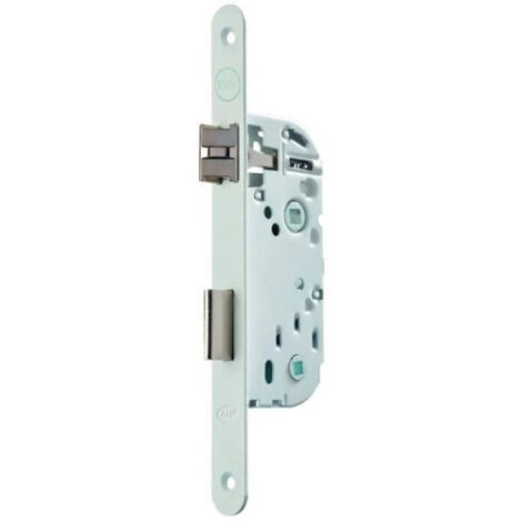 Serrure a encastrer a condamnation - YALE - Y73R-A40/B/SC - Axe 40 mm, coffre 135 mm - Certifié NF Niveau 2 - Blanc, Gâche inc (1/5)