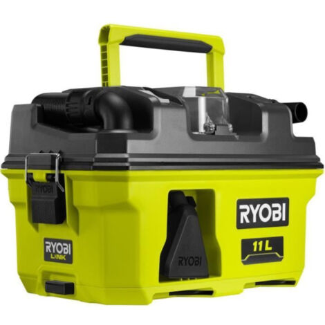 Aspirateur d'atelier RYOBI RV1811-0 18V - 1500l/min - collecteur 11 L - filtre HEPA H12 - Adaptateur, suceur plat et buse entonn (1/5)