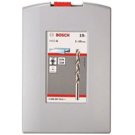 Set de forets ProBox HSS-G, 1-10mm, 135°, 19 - BOSCH (1/2)