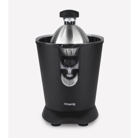 Presse Agrume Electrique - HKoeNIG - AGR82 - Electrique - 160 W - Appareil silencieux - Noir mat et acier inoxydable (1/5)